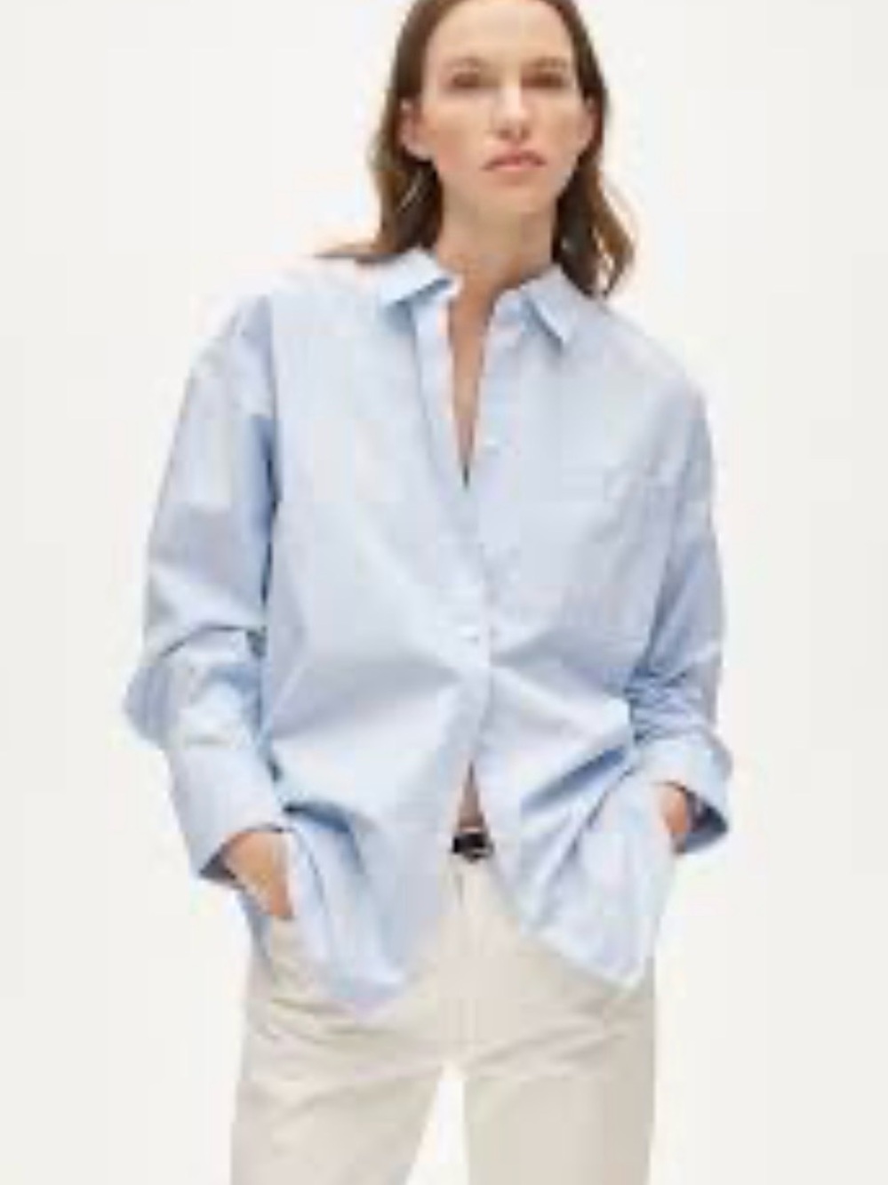 J. Crew women’s Etienne Blue Cotton  long sleeve Button-Down Shirt Sz XL NWT